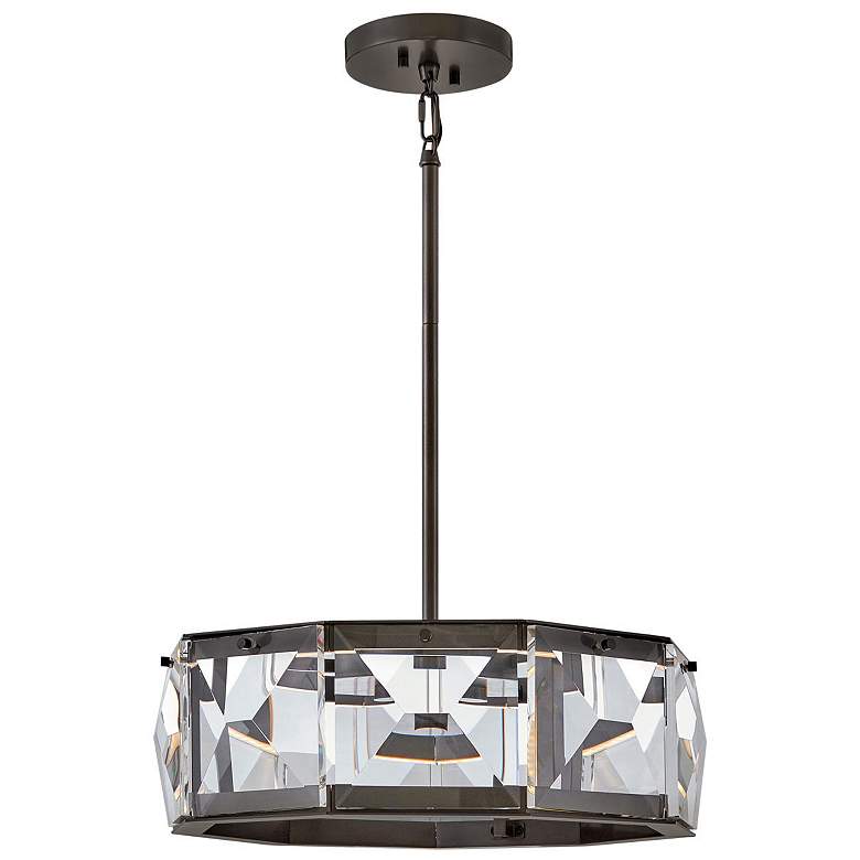 Image 1 Hinkley Jolie 19 1/2" Wide Black Oxide LED Ceiling Light