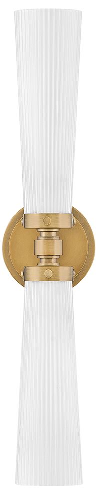 Image 2 Hinkley Jude 24" High Heritage Brass 2-Light Wall Sconce more views