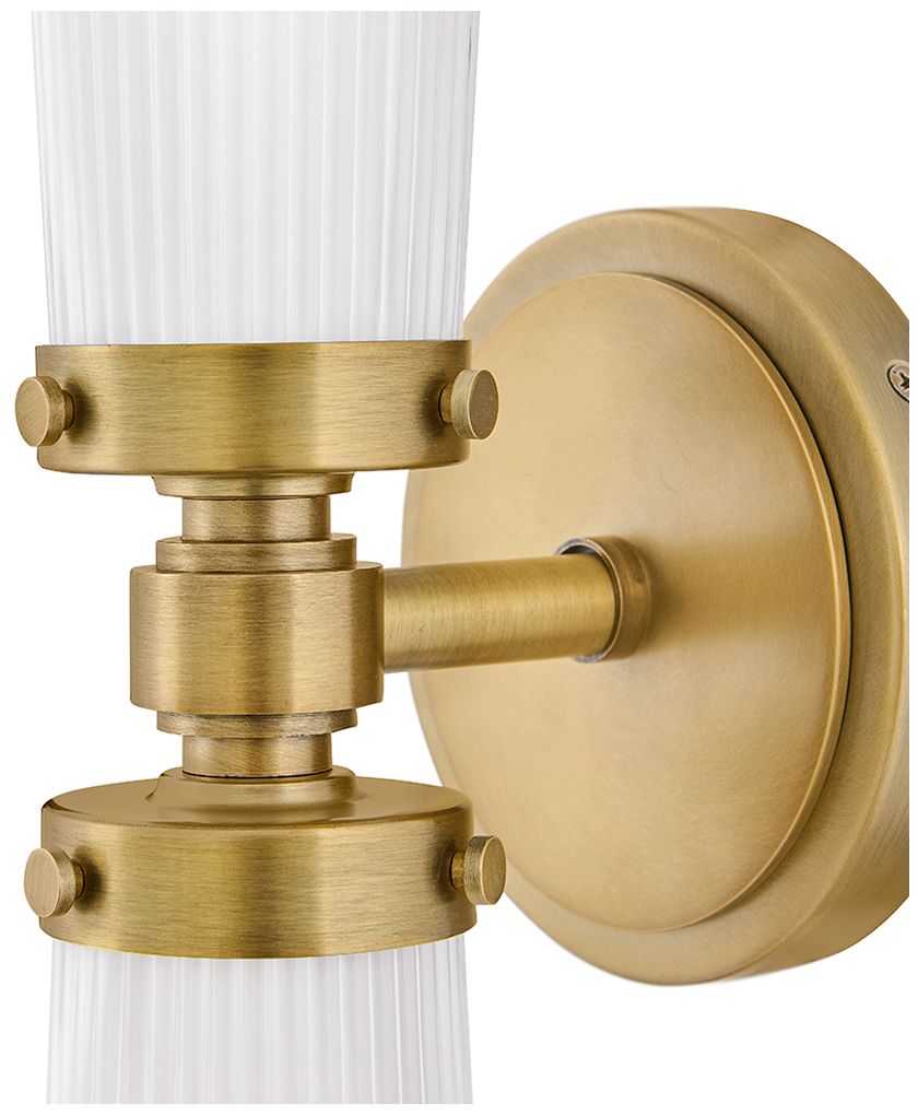 Image 3 Hinkley Jude 24" High Heritage Brass 2-Light Wall Sconce more views