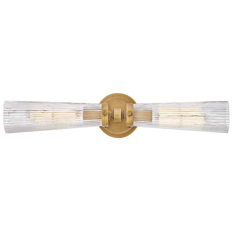Image 2 Hinkley Jude 24"W Heritage Brass 2-Light Vanity Bath Light more views