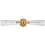 4_Hinkley Jude 24"W Heritage Brass 2-Light Vanity Bath Light more views