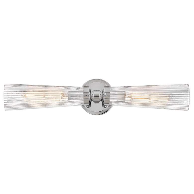 Image 1 Hinkley Jude 24"W Polished Nickel 2-Light Vanity Bath Light