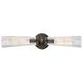 1_Hinkley Jude 5" High Black Oxide 2-Light Wall Sconce