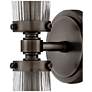 7_Hinkley Jude 5" High Black Oxide 2-Light Wall Sconce more views
