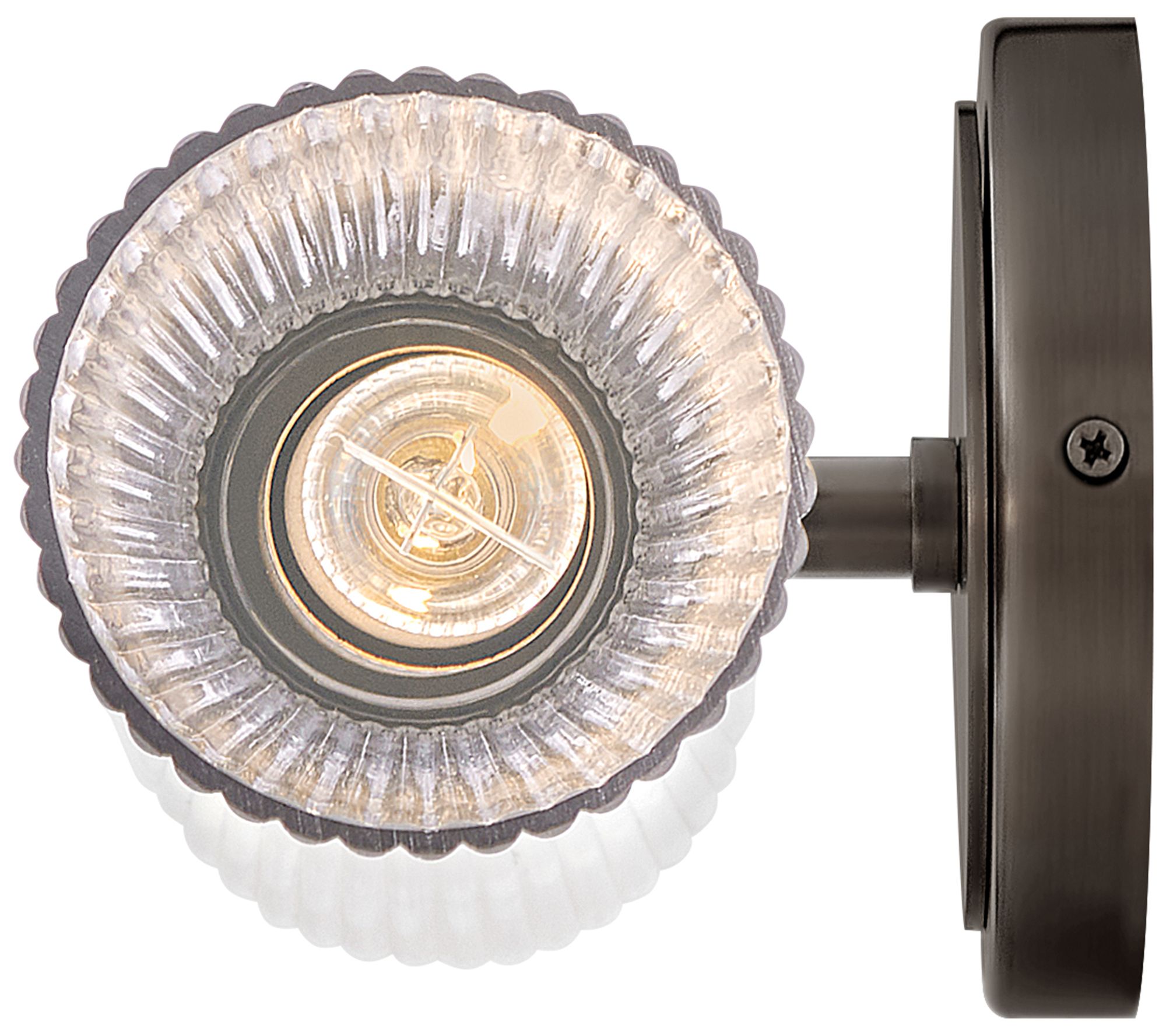 Hinkley Jude 5" High Black Oxide 2-Light Wall Sconce