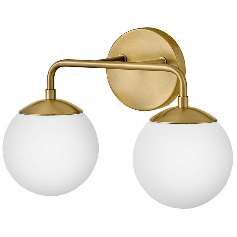 Image 3 Hinkley Julep 10" High Lacquered Brass 2-Light Wall Sconce more views
