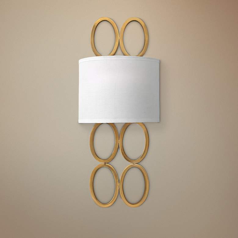 Image 1 Hinkley Jules 20 1/2" High Brushed Gold Wall Sconce