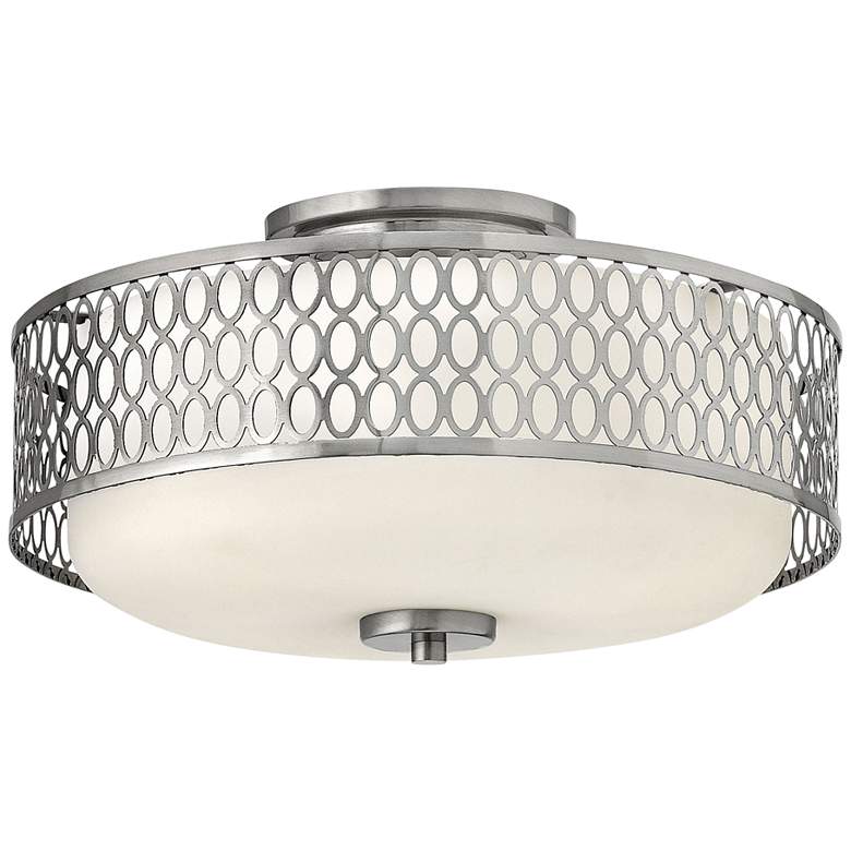 Image 2 Hinkley Jules 8 1/4 inch High Brushed Nickel Ceiling Light