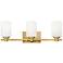 Hinkley Karlie 22 1/2" Wide 3-Light Lacquered Brass Vanity Bath Light