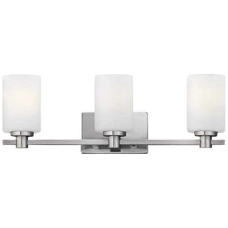 Image 1 Hinkley Karlie 22 1/2" Wide Brushed Nickel 3-Light Bath Light