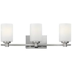 Hinkley Karlie 22 1/2" Wide Brushed Nickel 3-Light Bath Light