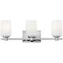 2_Hinkley Karlie 22 1/2" Wide Modern Chrome 3-Light Bath Light