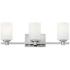 Hinkley Karlie 22 1/2" Wide Modern Chrome 3-Light Bath Light