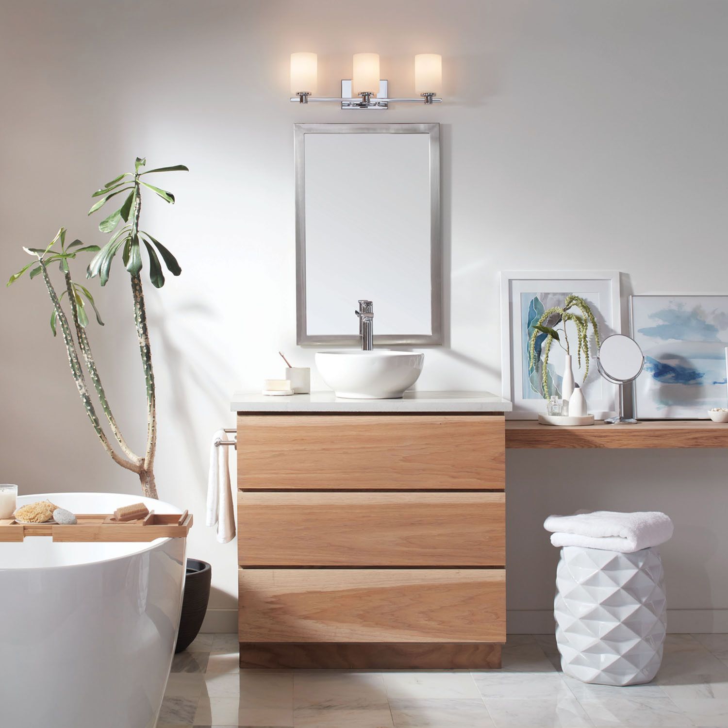 Image 6 Hinkley Karlie 22 1/2" Wide Modern Chrome 3-Light Bath Light more views