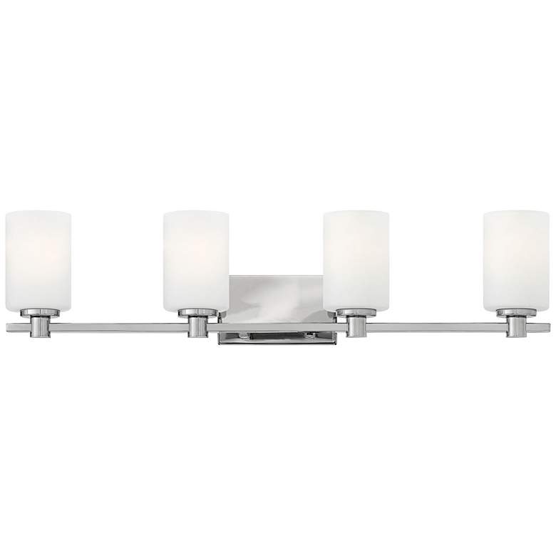 Image 2 Hinkley Karlie 32" Wide Chrome 4-Light Bath Light