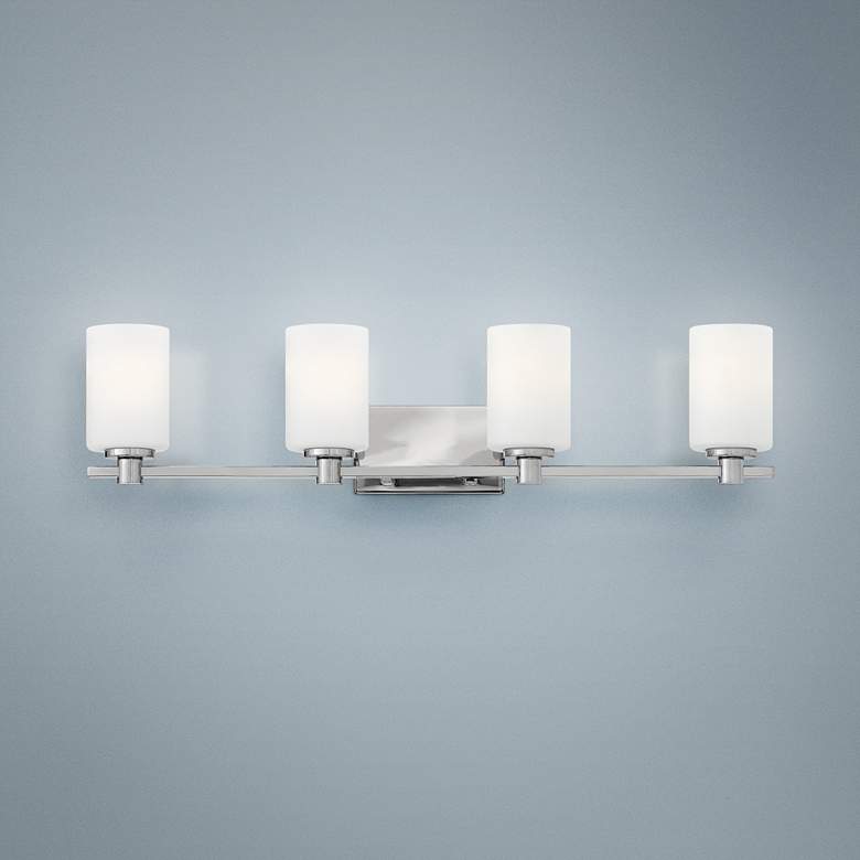 Image 1 Hinkley Karlie 32" Wide Chrome 4-Light Bath Light