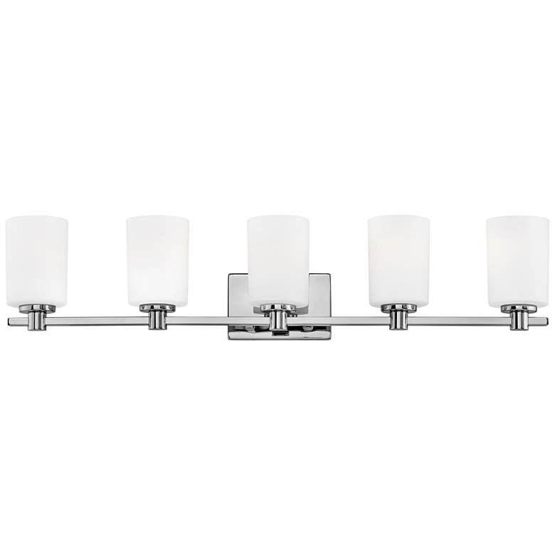 Image 2 Hinkley Karlie 35 1/2" Wide Chrome 5-Light Bath Light