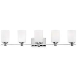 Hinkley Karlie 35 1/2" Wide Chrome 5-Light Bath Light