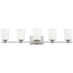 Hinkley Karlie 35 1/2"W Brushed Nickel 5-Light Bath Light