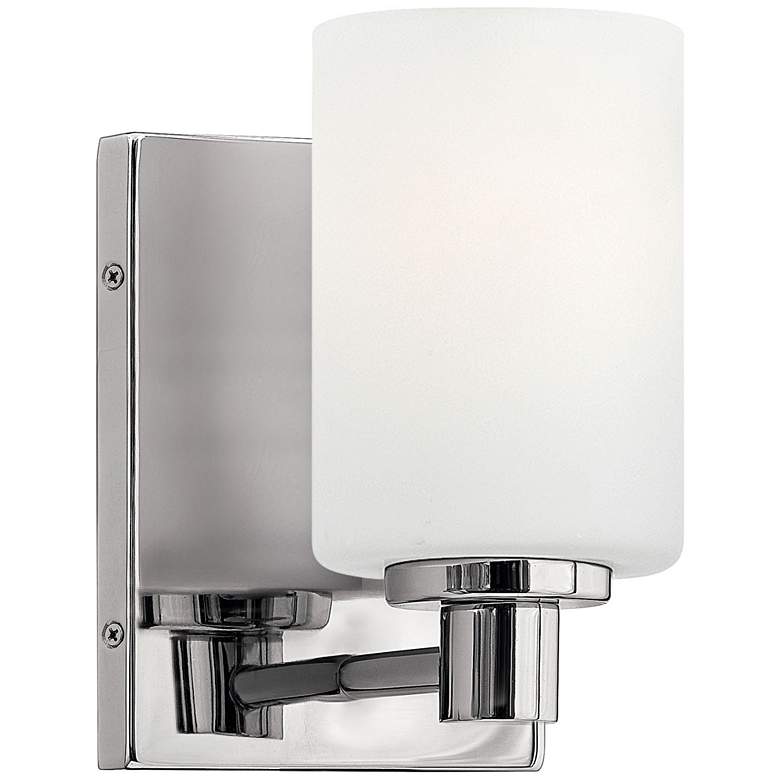 Image 2 Hinkley Karlie 8 1/4 inch High Chrome Cylinder Wall Sconce