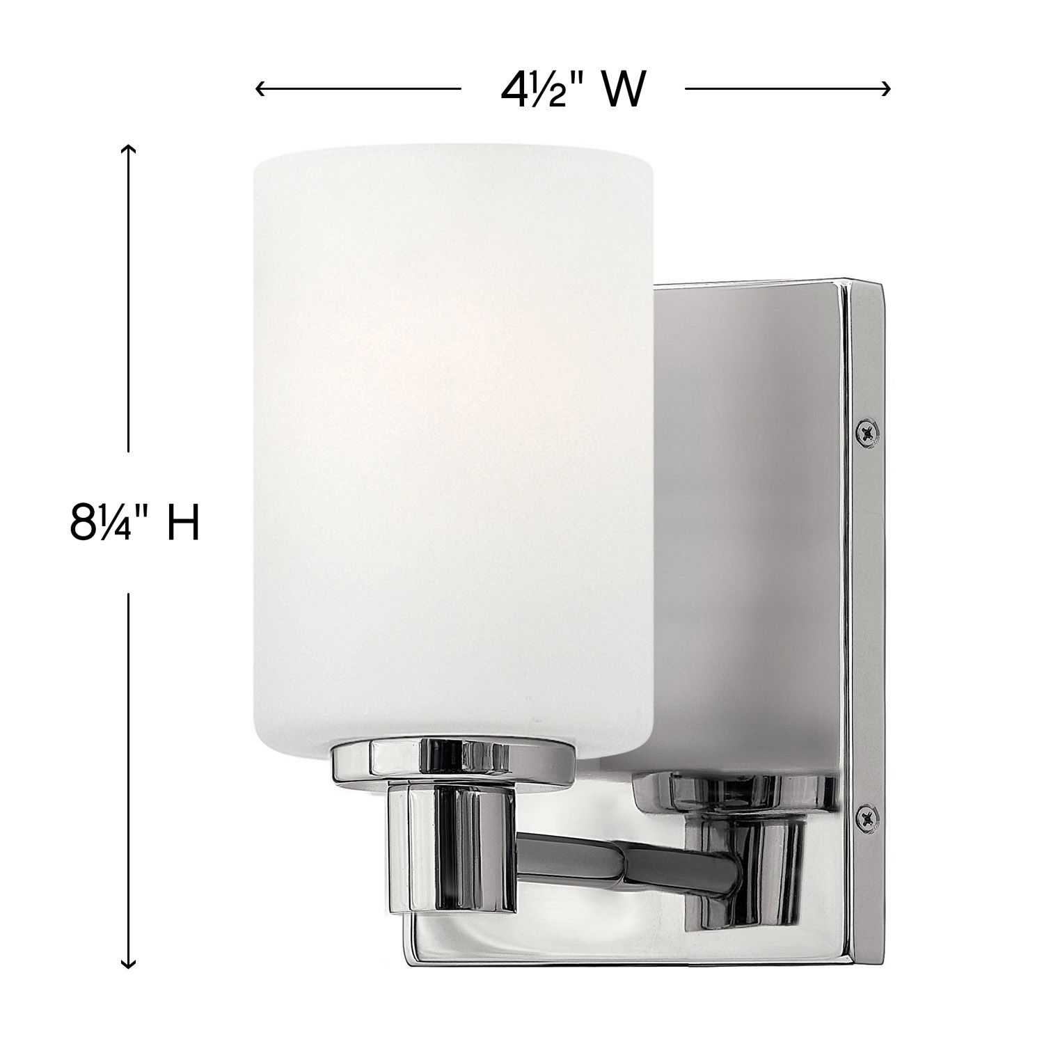 Image 5 Hinkley Karlie 8 1/4" High Chrome Cylinder Wall Sconce more views