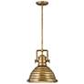 2_Hinkley Keating 14 1/4" Wide Heritage Brass Pendant Light more views
