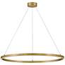 2_Hinkley Kenna 33"W Lacquered Brass LED Ring Pendant Light more views