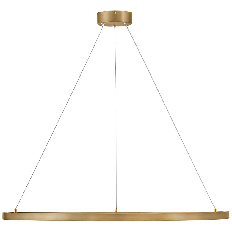 Image 3 Hinkley Kenna 33"W Lacquered Brass LED Ring Pendant Light more views