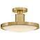 Hinkley Kieran 14 1/4"W Lacquered Brass LED Ceiling Light