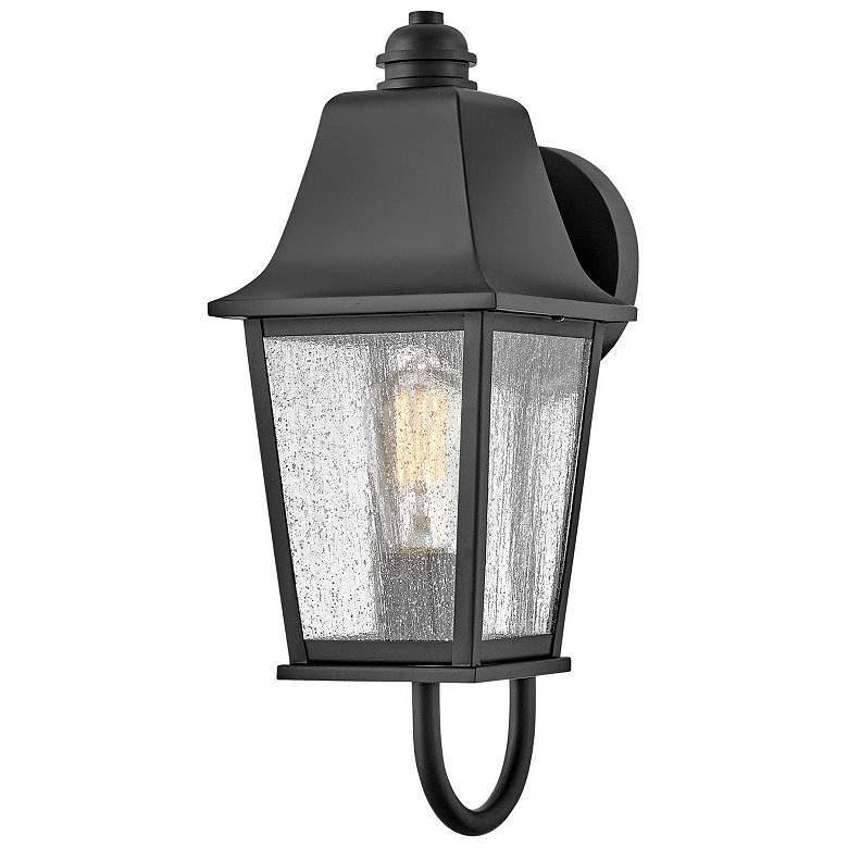 Image 1 Hinkley Kingston 17 inch High Traditional Black Finish Outdoor Wall Light
