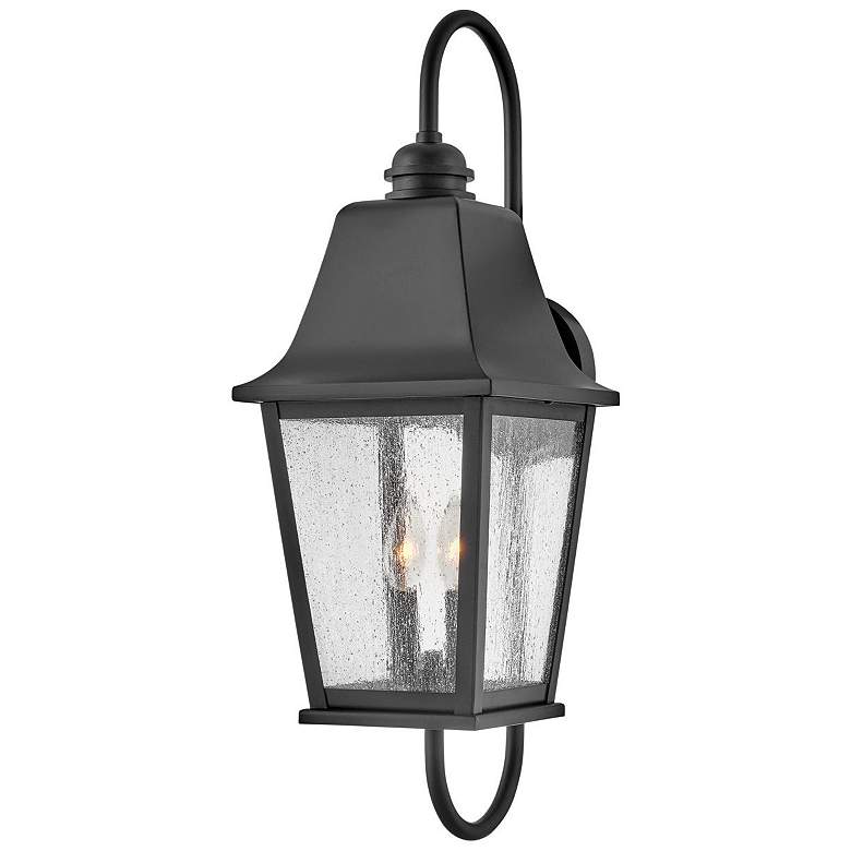 Image 1 Hinkley Kingston 26" High Black 2-Light Outdoor Wall Lantern
