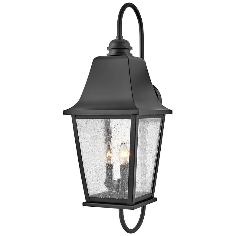 Image 2 Hinkley Kingston 30" High Black 3-Light Outdoor Wall Light more views
