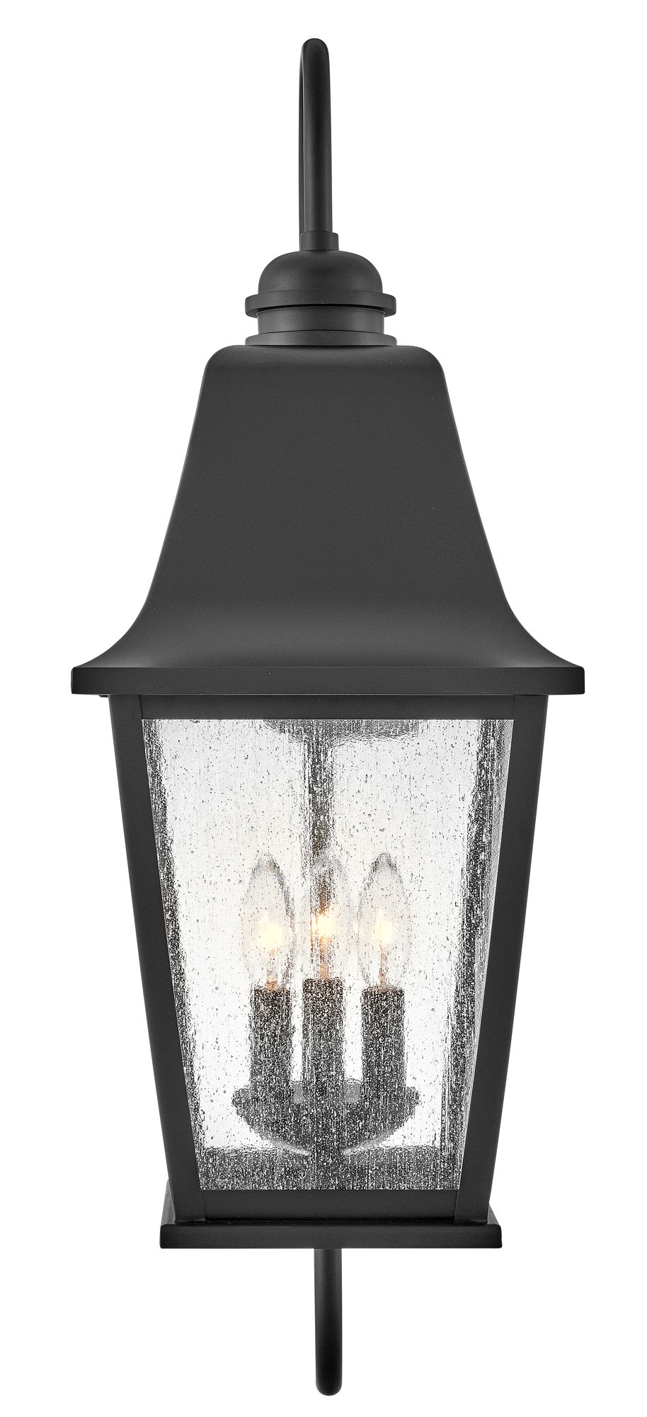 Image 3 Hinkley Kingston 30" High Black 3-Light Outdoor Wall Light more views