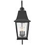 3_Hinkley Kingston 30" High Black 3-Light Outdoor Wall Light more views