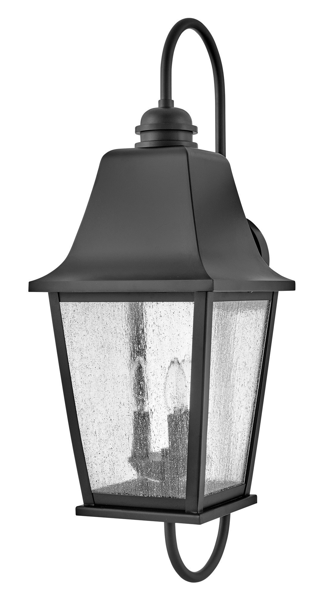 Image 4 Hinkley Kingston 30" High Black 3-Light Outdoor Wall Light more views