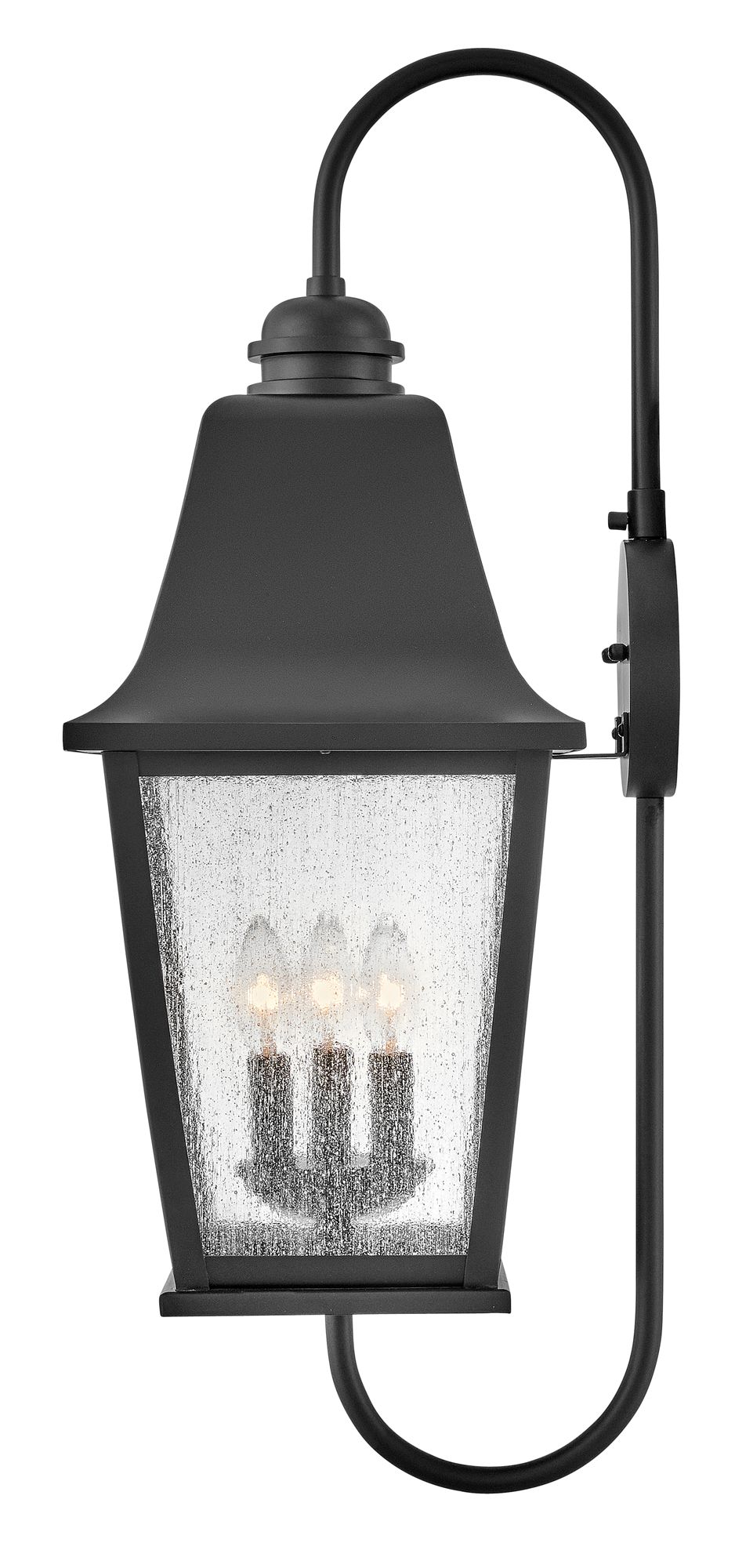 Image 5 Hinkley Kingston 30" High Black 3-Light Outdoor Wall Light more views