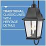 Hinkley Kingston 30" High Black 3-Light Outdoor Wall Light
