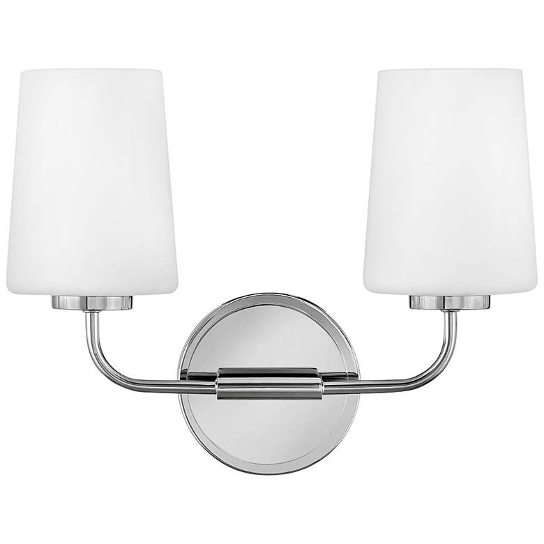 Image 1 Hinkley Kline 11" High Chrome 2-Light Wall Sconce