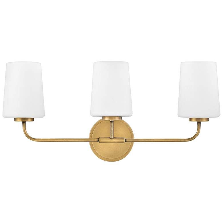 Image 1 Hinkley Kline 23 3/4" Wide Heritage Brass 3-Light Vanity Bath Light