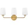 1_Hinkley Kline 23 3/4" Wide Heritage Brass 3-Light Vanity Bath Light