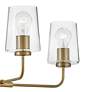 3_Hinkley Kline 25" Wide Lacquered Brass 4-Light Chandelier more views