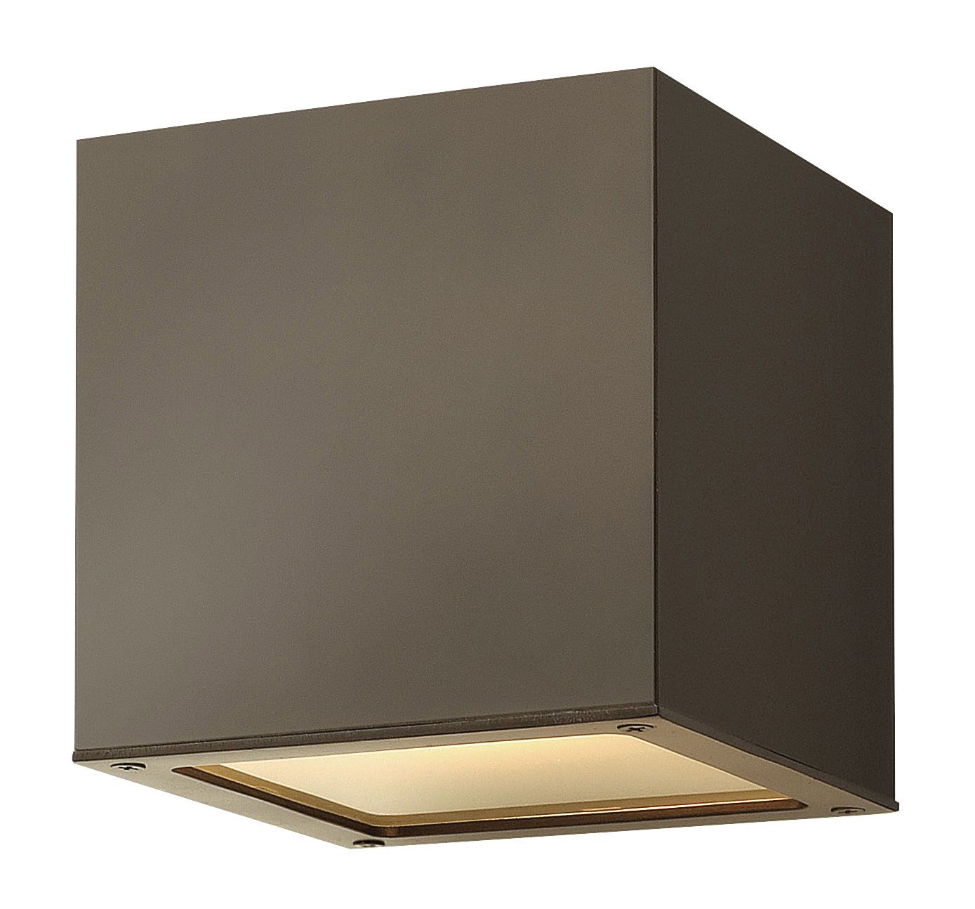 Image 2 Hinkley Kube 6" High Bronze 2-LED Outdoor Wall Light more views