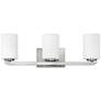 2_Hinkley Kyra 24" Wide Modern Brushed Nickel 3-Light Bath Light