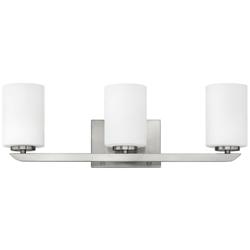 Hinkley Kyra 24" Wide Modern Brushed Nickel 3-Light Bath Light