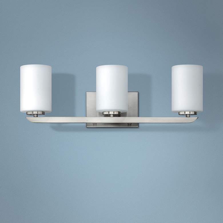 Image 1 Hinkley Kyra 24" Wide Modern Brushed Nickel 3-Light Bath Light