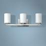 1_Hinkley Kyra 24" Wide Modern Brushed Nickel 3-Light Bath Light