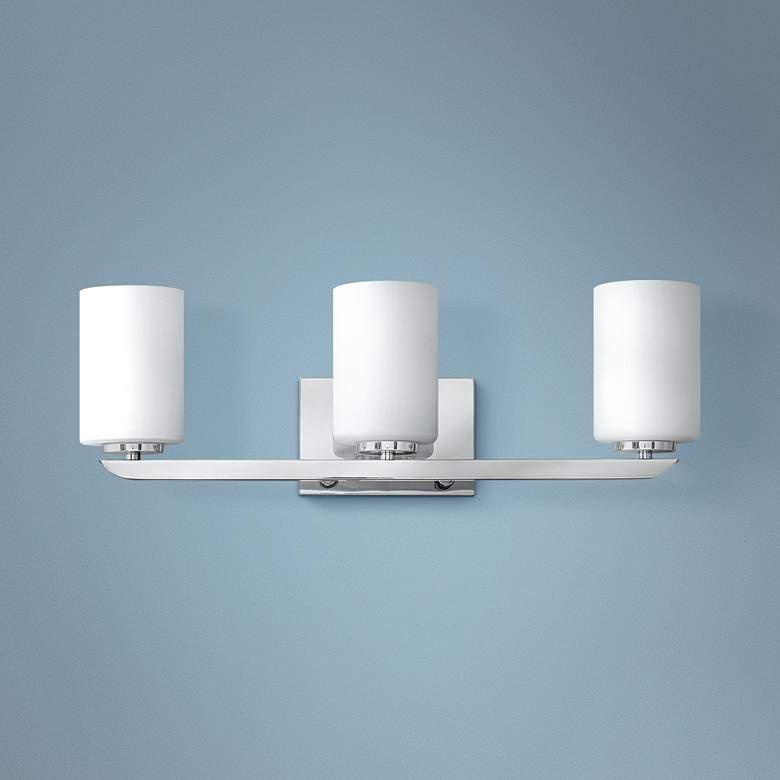 Image 1 Hinkley Kyra 24"W Polished Nickel 3-Light Bath Light