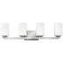 Hinkley Kyra 30" Wide Brushed Nickel 4-Light Bath Light