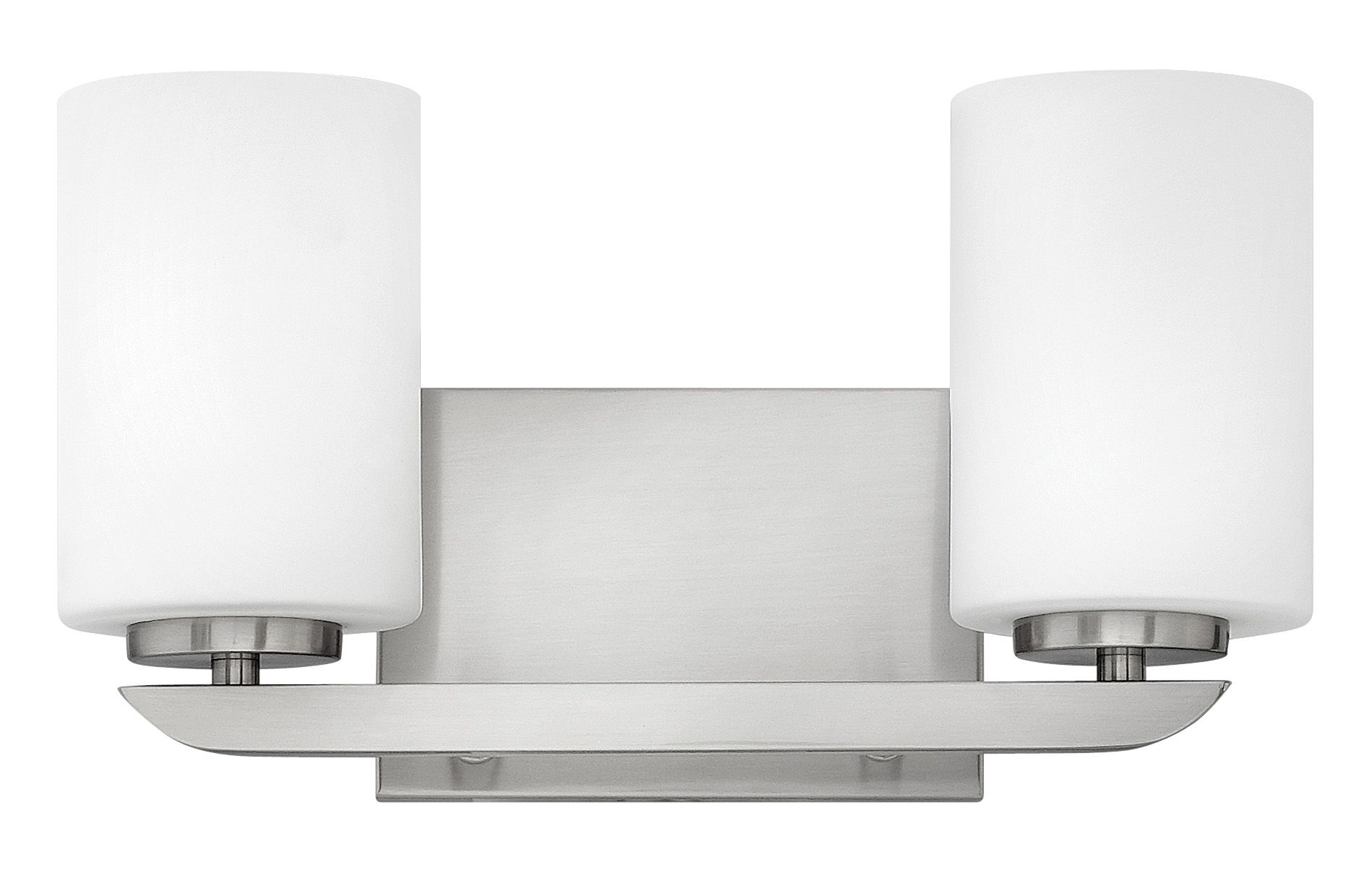 Image 3 Hinkley Kyra 7 3/4" High Brushed Nickel Modern 2-Light Wall Sconce more views