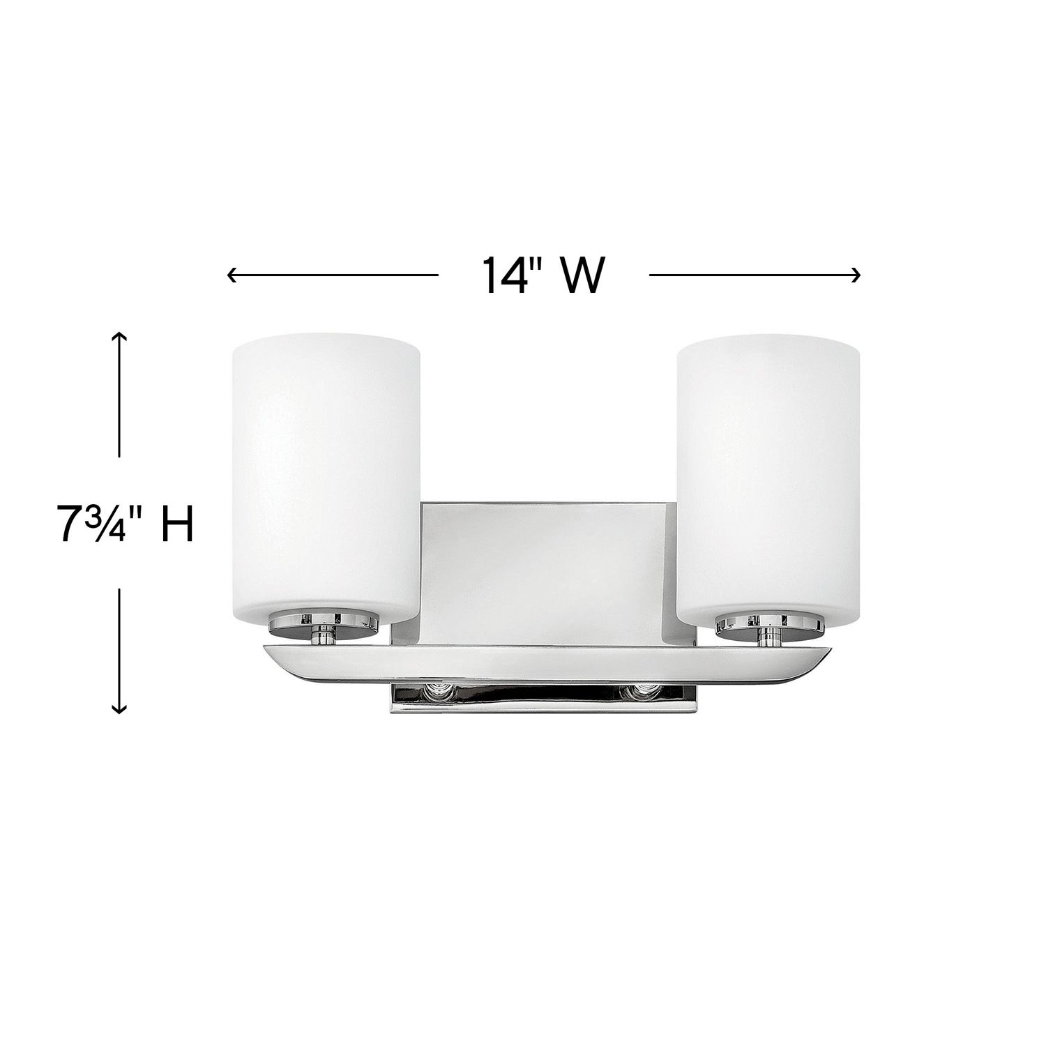 Image 5 Hinkley Kyra 7 3/4"H Polished Nickel 2-Light Wall Sconce more views